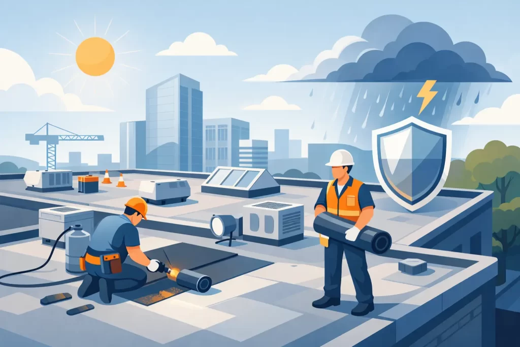 Commercial Flat Roof Repair That Protects Business