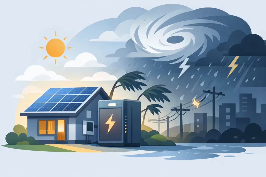 Solar Battery Backup for Hurricane Outages