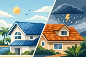 Metal Versus Shingle Roofing for Florida Homes