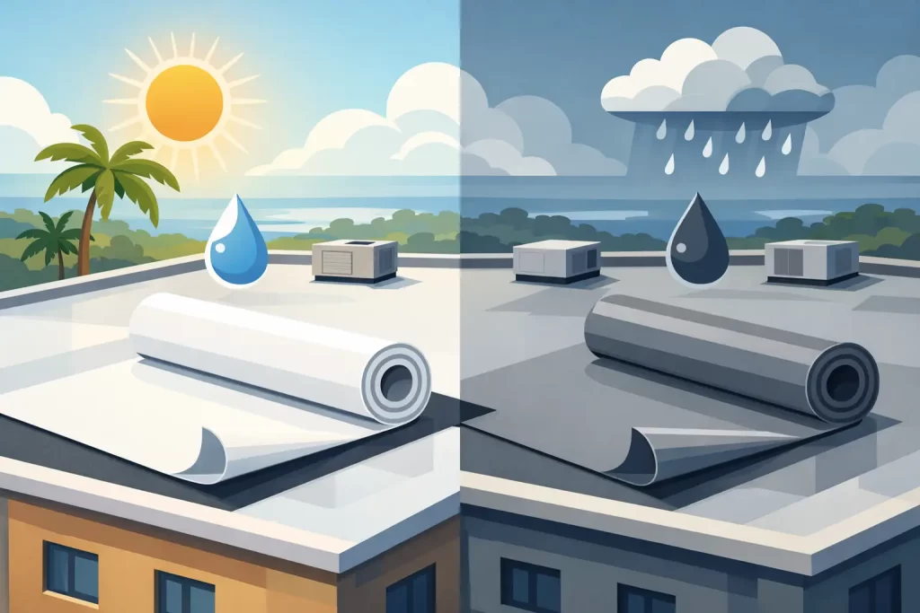 TPO PVC Comparison for Florida Flat Roofs